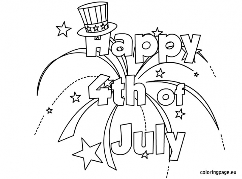 Get This Happy 4th of July Coloring Pages 216c3