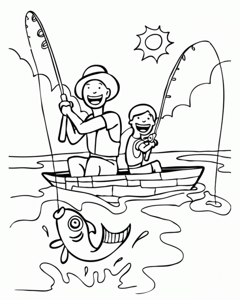 Get This Happy Father&rsquo;s Day Coloring Pages Printable 7am09