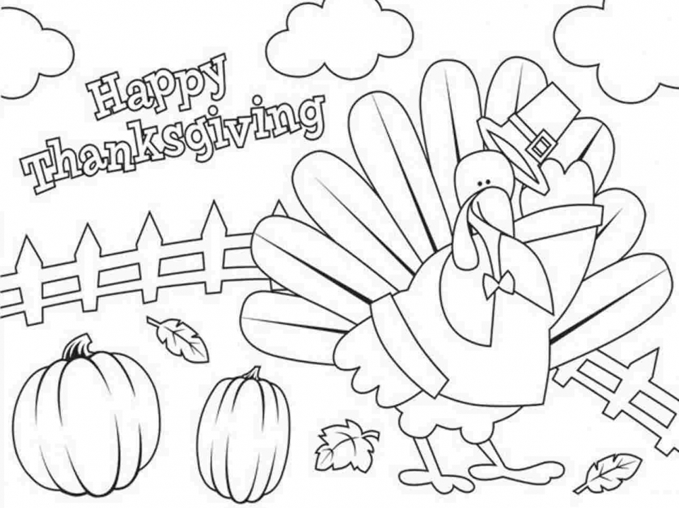 Get This Happy Thanksgiving Coloring Pages 8cb41