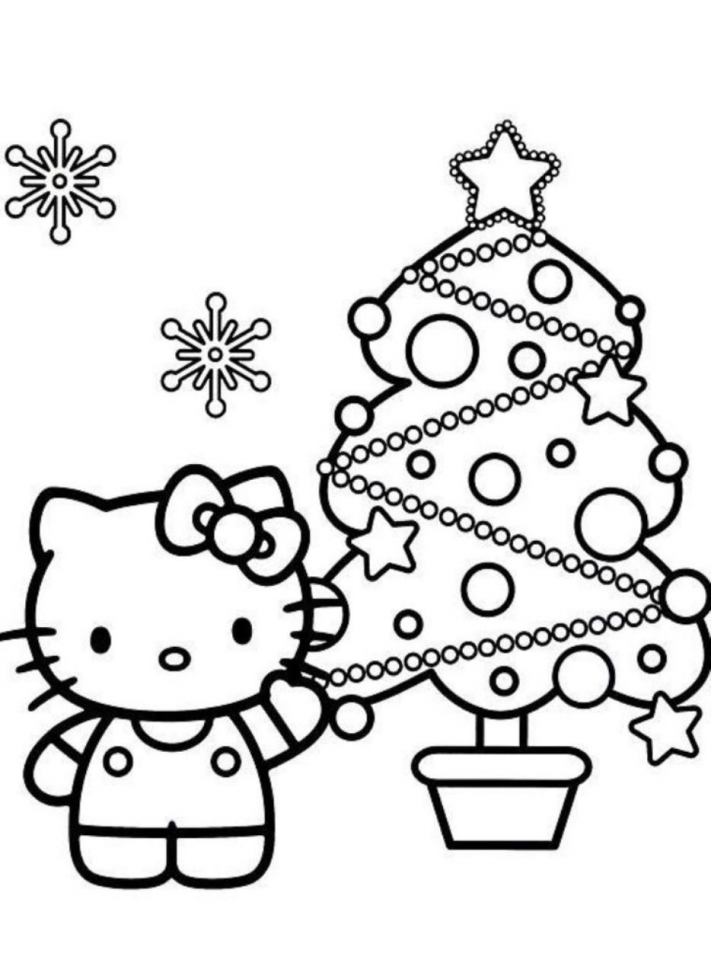 Get This hello kitty coloring pages christmas n47cg