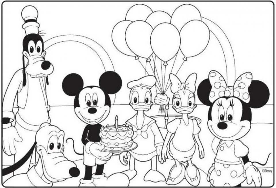 20+ Free Printable Mickey Mouse Clubhouse Coloring Pages