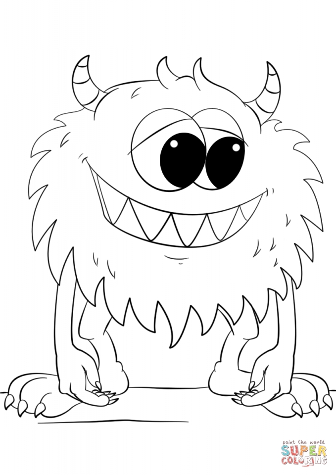 20 Free Printable Monster Coloring Pages