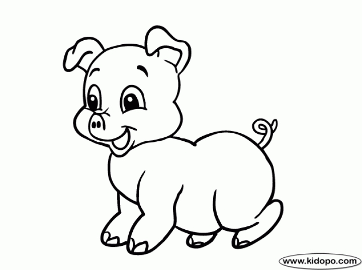 Smart Pig Coloring Pages