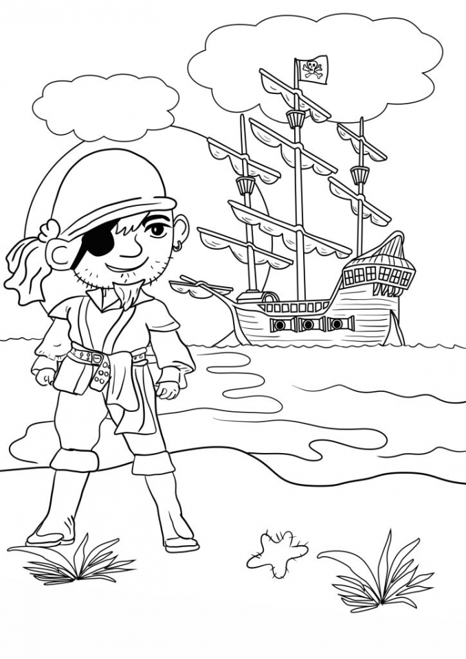 Pirate Coloring Pages Free Printable