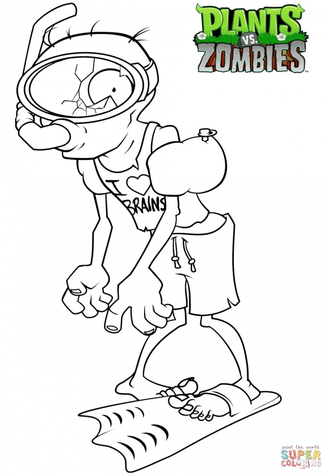 Get This Plants Vs. Zombies Coloring Pages Free at589