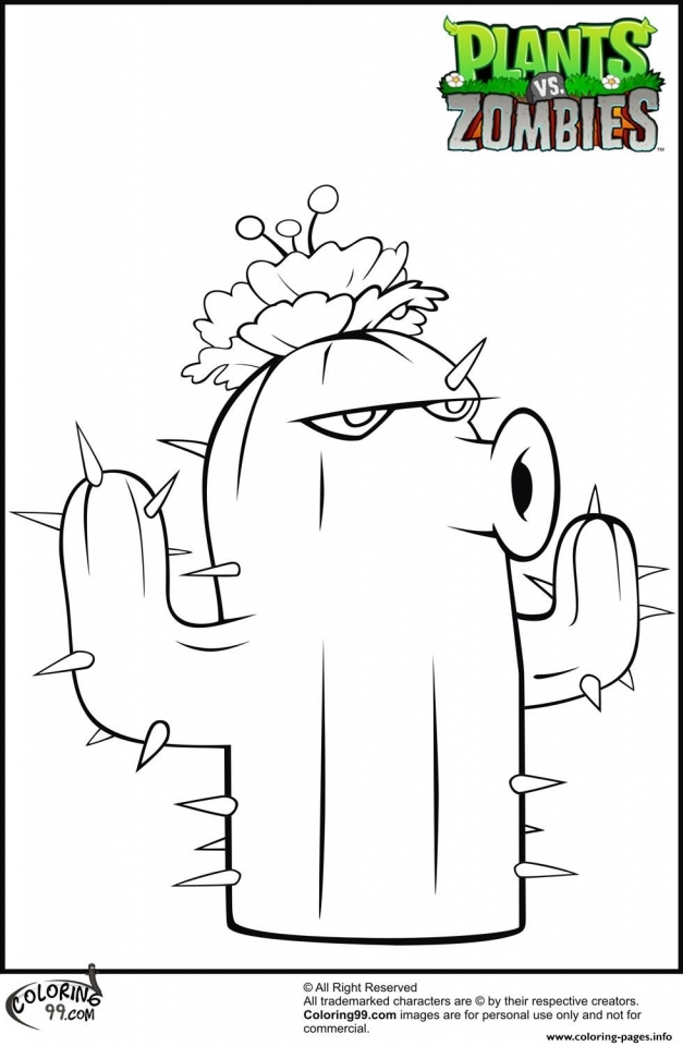 Get This Plants Vs. Zombies Coloring Pages Printable plt41