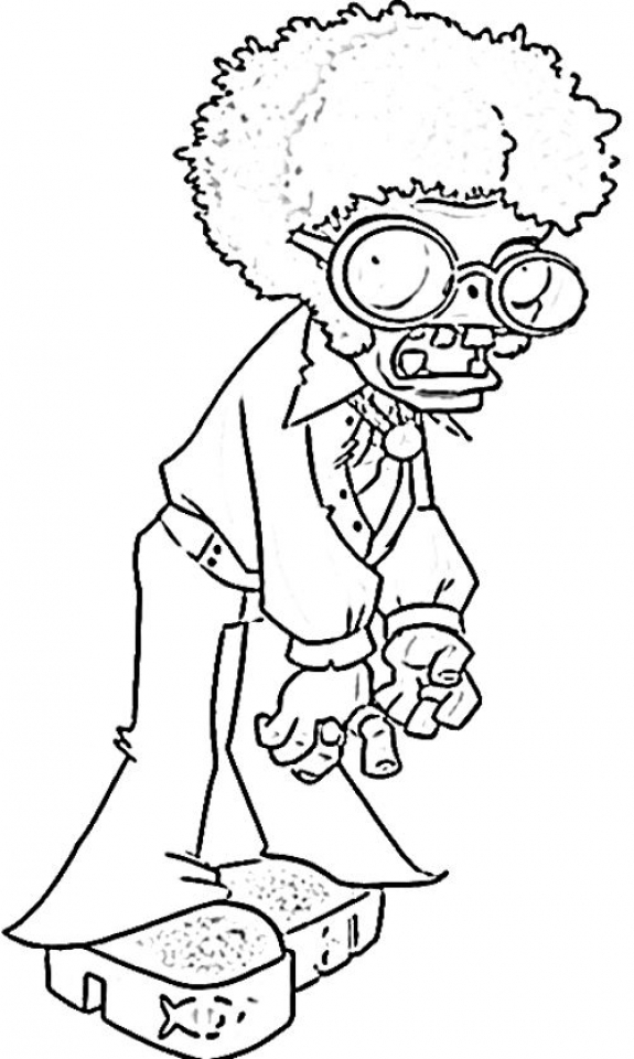 plants vs zombies coloring pages zombies