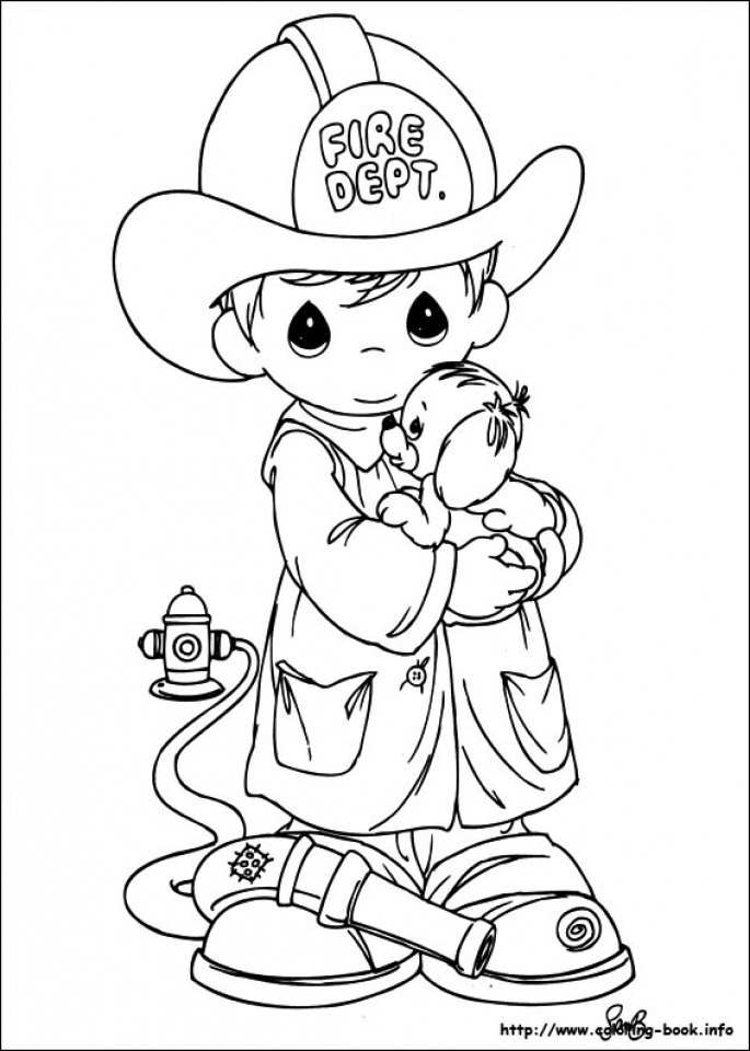 Get This Precious Moments Boy Coloring Pages 85313
