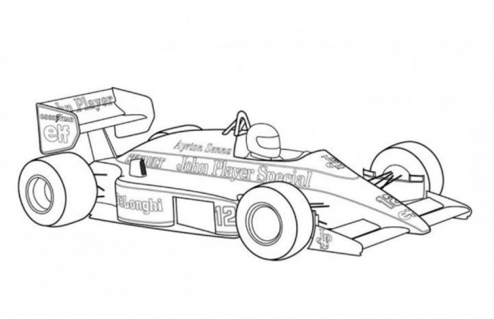 20 Free Printable Race Car Coloring Pages