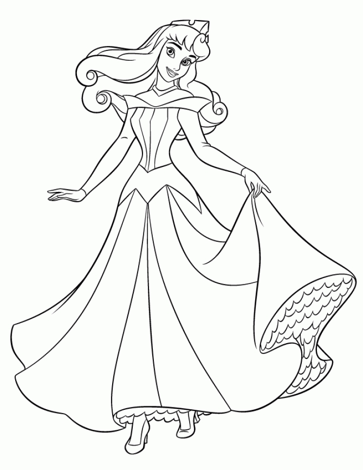 Get This Sleeping Beauty Coloring Pages Free 3hflp