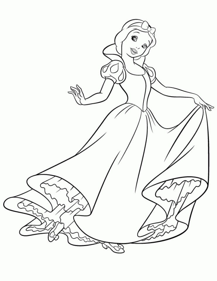 20+ Free Printable Snow White Coloring Pages
