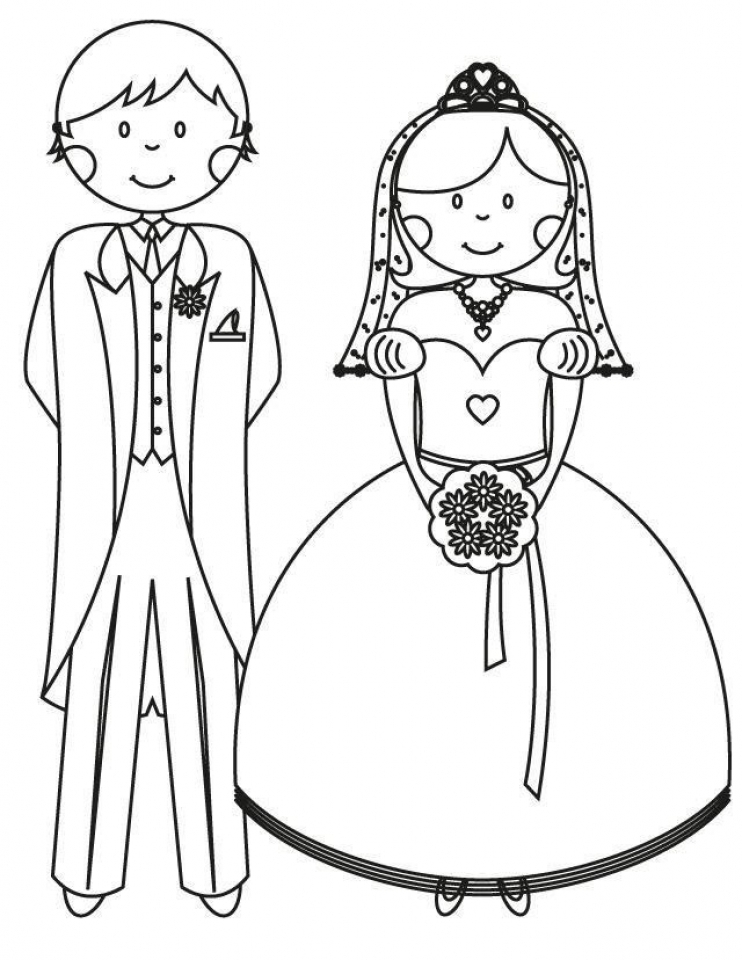 20+ Free Printable Wedding Coloring Pages - EverFreeColoring.com