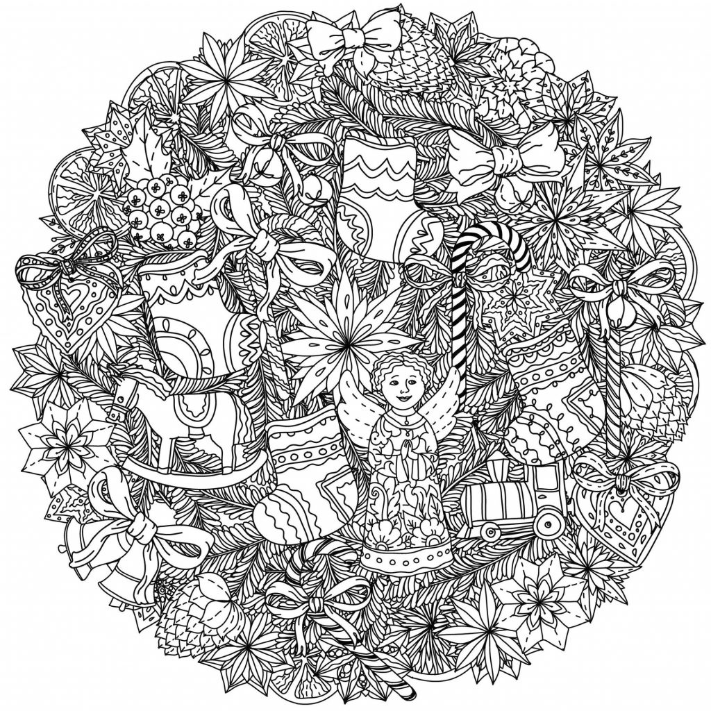 Get This Adult Christmas Coloring Pages Free to Print Complex Ornament