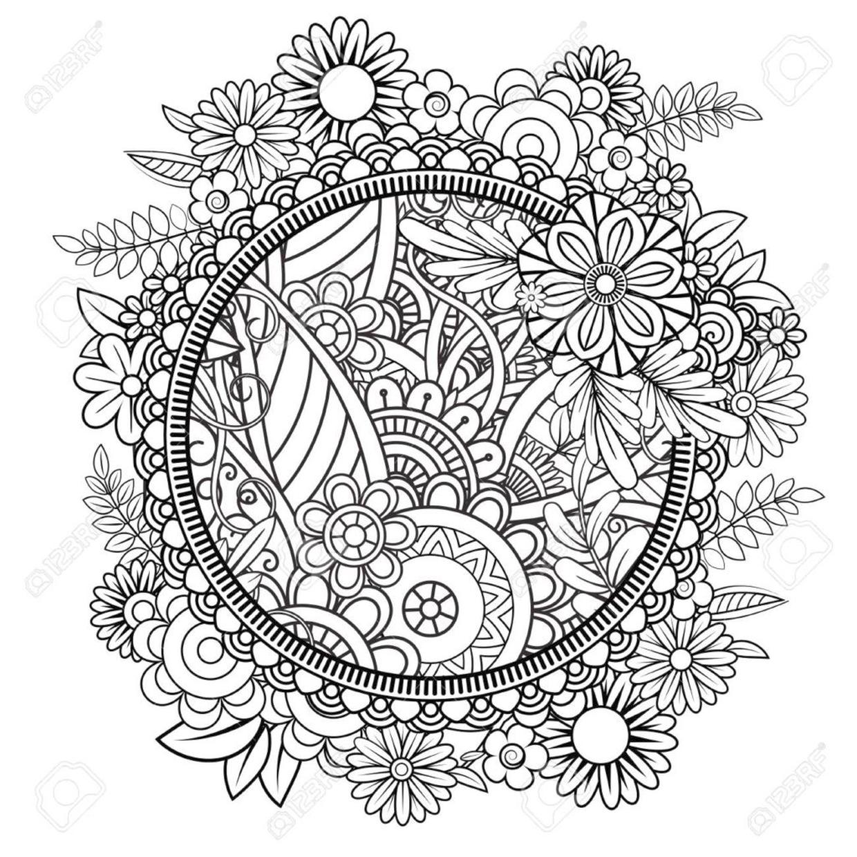 Get This Flower Coloring Pages for Adults Floral Patterns mdl5