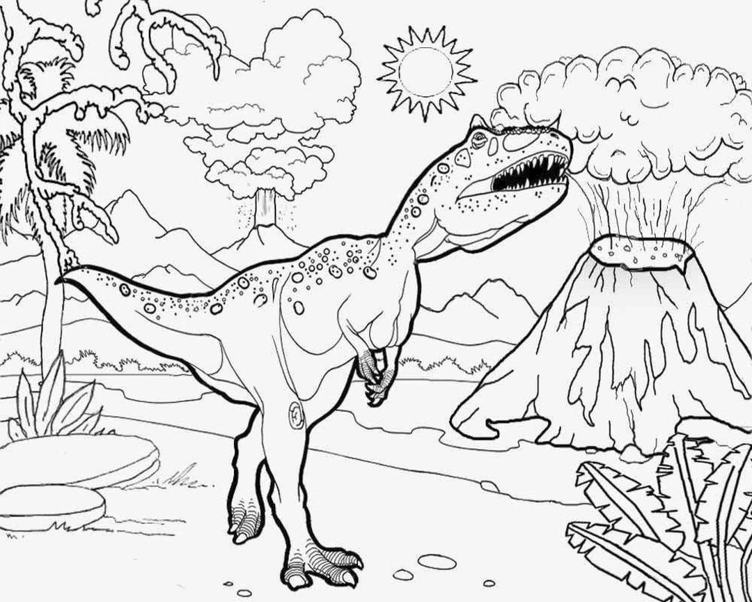 Get This Jurassic World Coloring Pages Volcano 9vlc