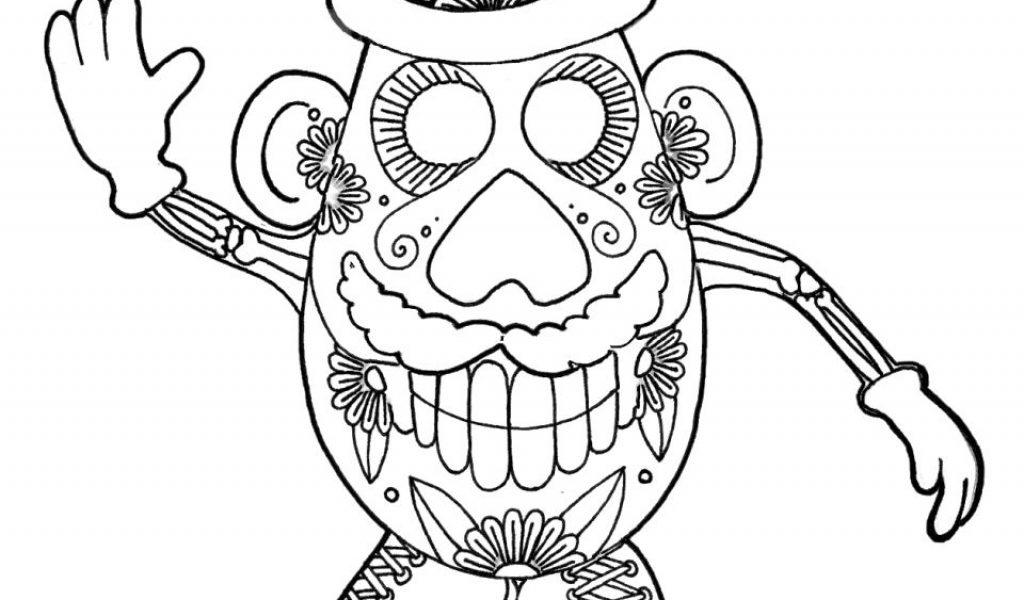 Day Dead Coloring Pages Online Printable 4afs6 Animal