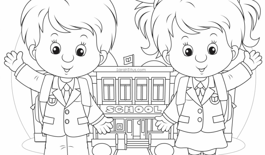School Coloring Pages Toddlers Yd75p