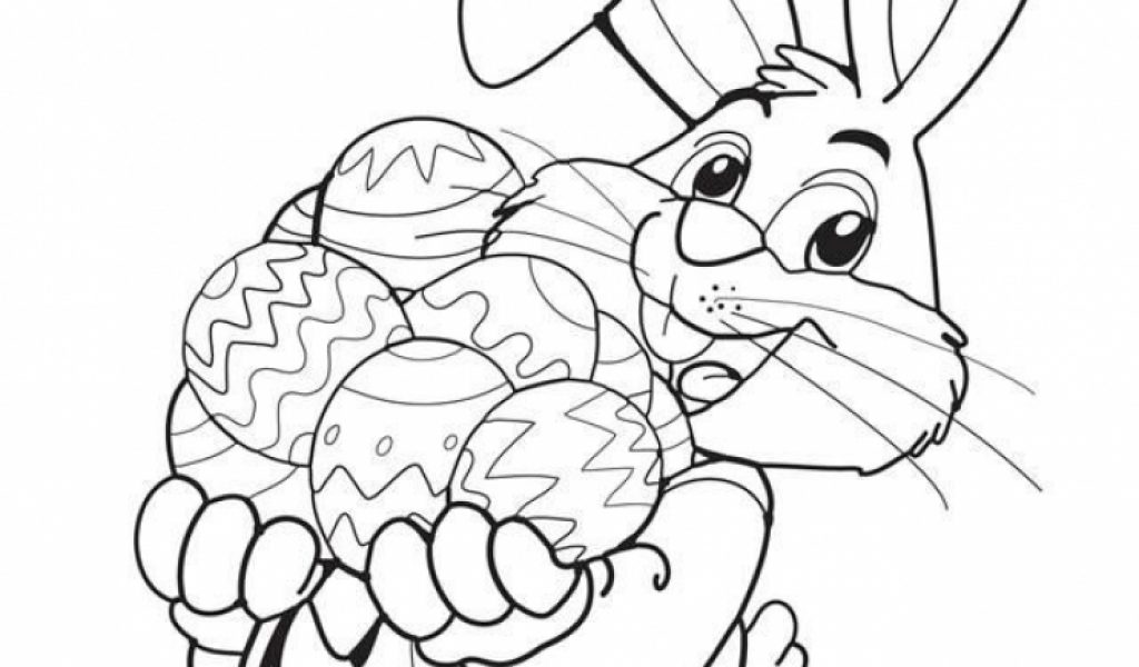 Easter Bunny Coloring Pages Kids 64813 Preschoolers