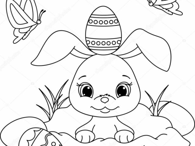 Easter Bunny Coloring Pages Preschoolers 85031