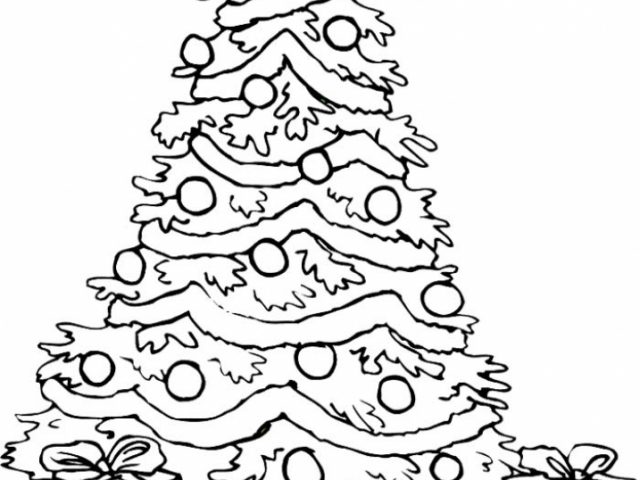 Get This Free Christmas Tree Coloring Pages 15714