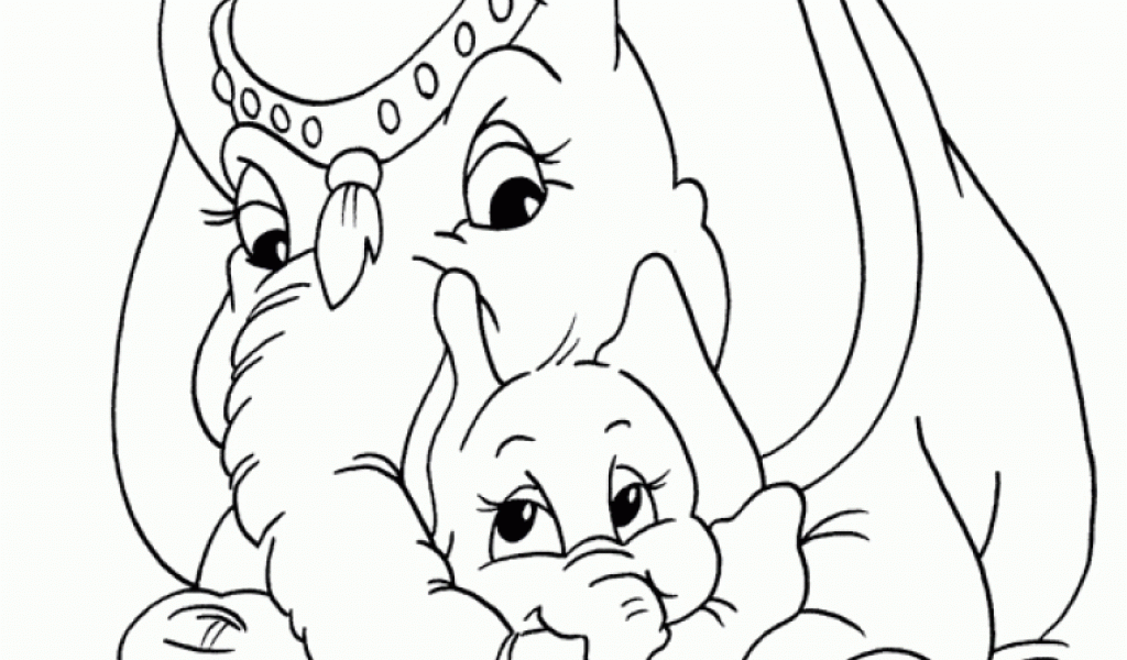 Get This Free Printable Cute Baby Elephant Coloring Pages ...