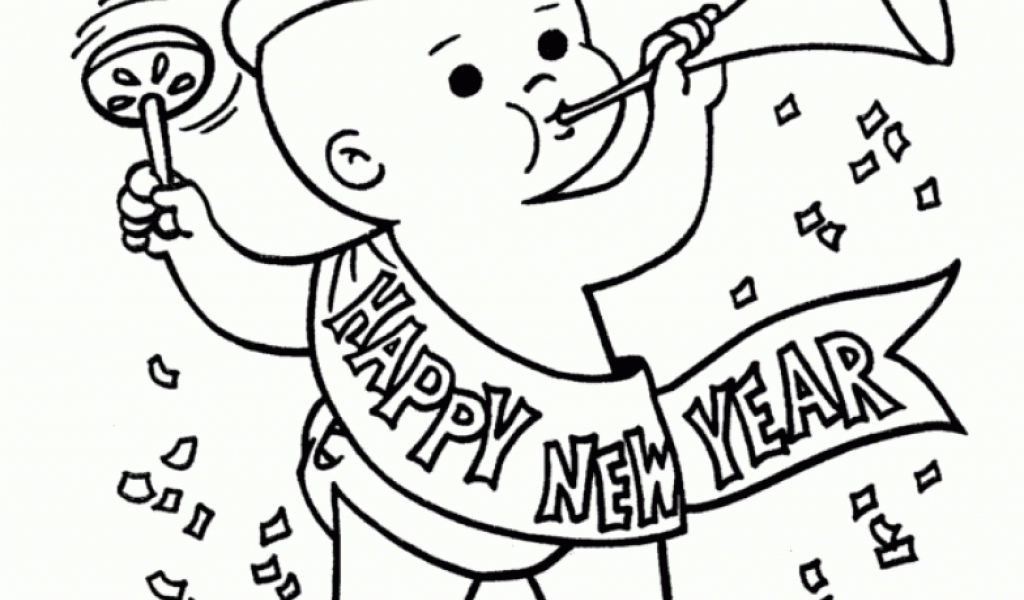 Baby New Year Coloring Pages