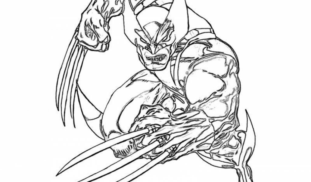 Get This Free Printable Wolverine Coloring Pages for Kids I86Om