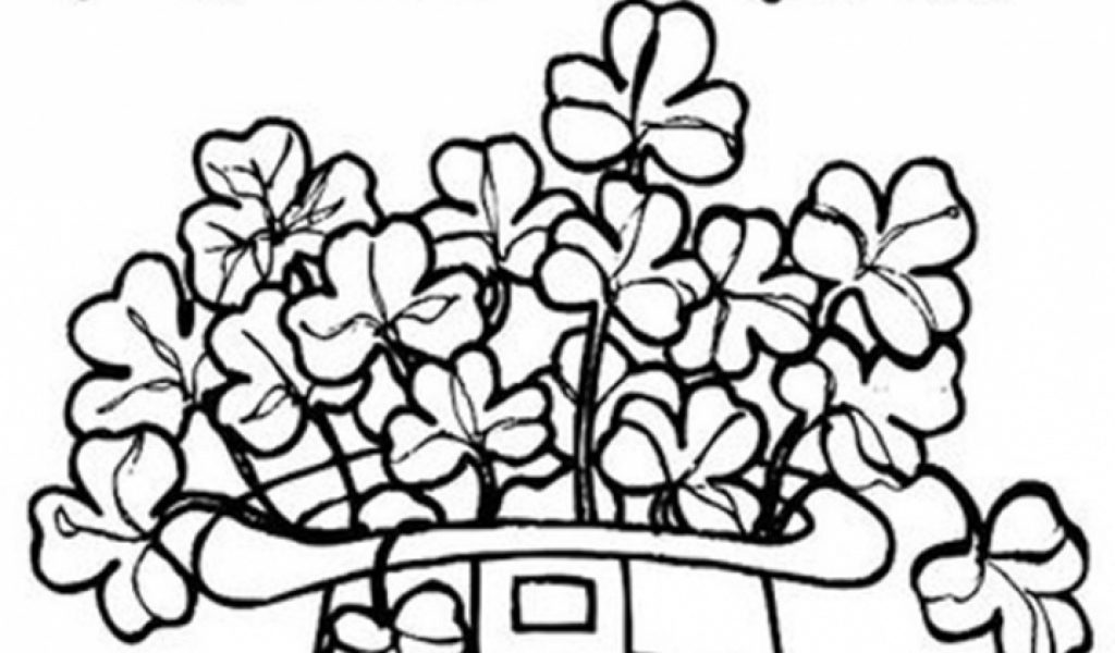 Get This Free Simple Shamrock Coloring Pages for Children af8vj