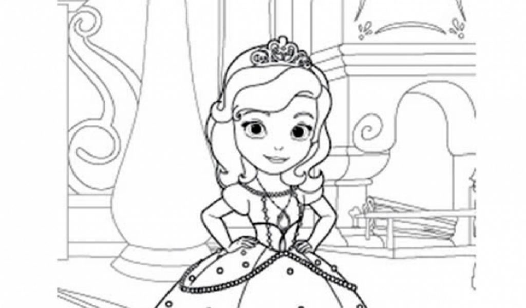 Get This princess sofia the first in her room coloring …