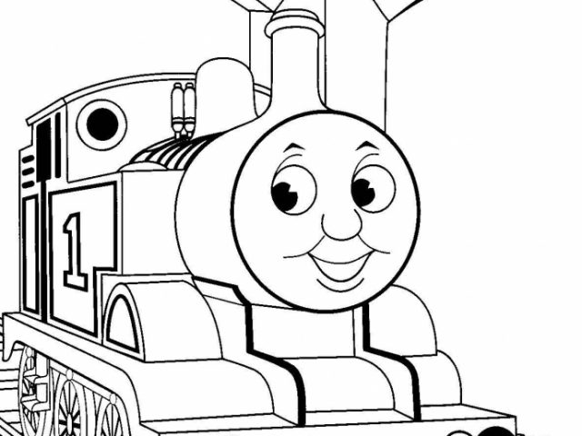 thomas the train clipart black and white - photo #11