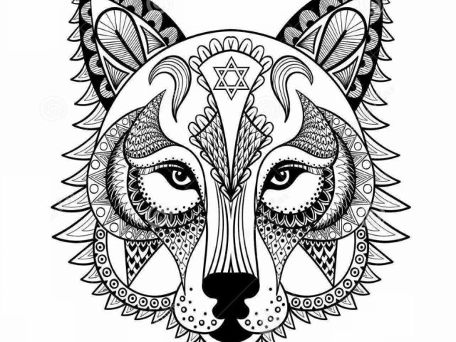 Get This Wolf Coloring Pages for Adults 47582