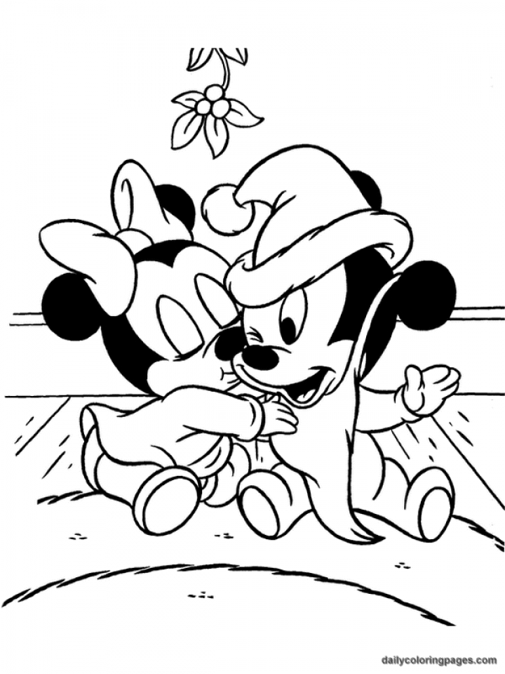 Get This Disney Christmas Coloring Pages Free for Kids IX63T