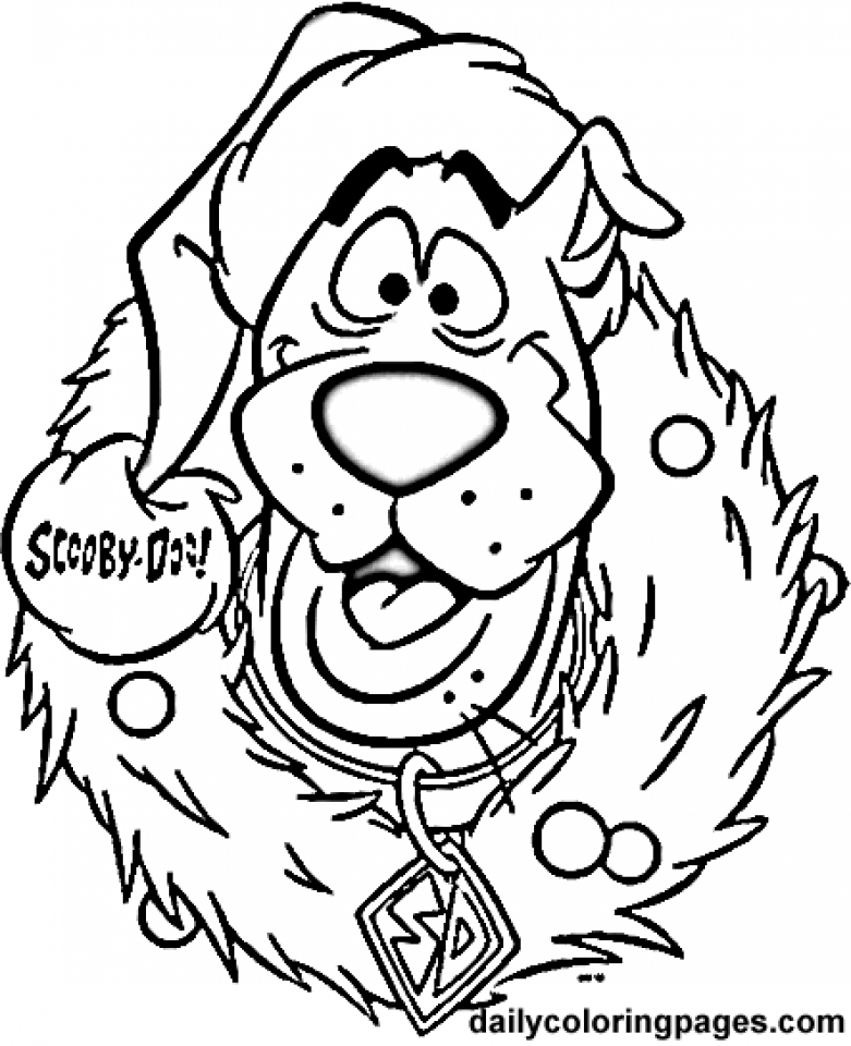 Winnie the Pooh Christmas Coloring Page