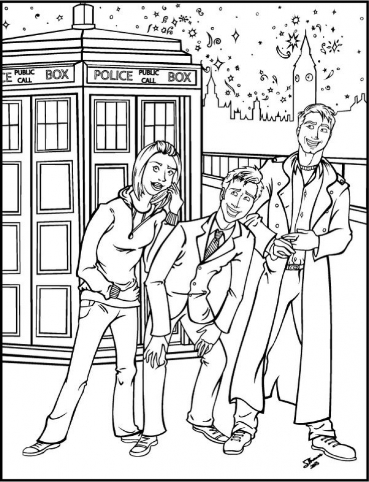 Get This Doctor Who Coloring Pages Online Printable B6QSA