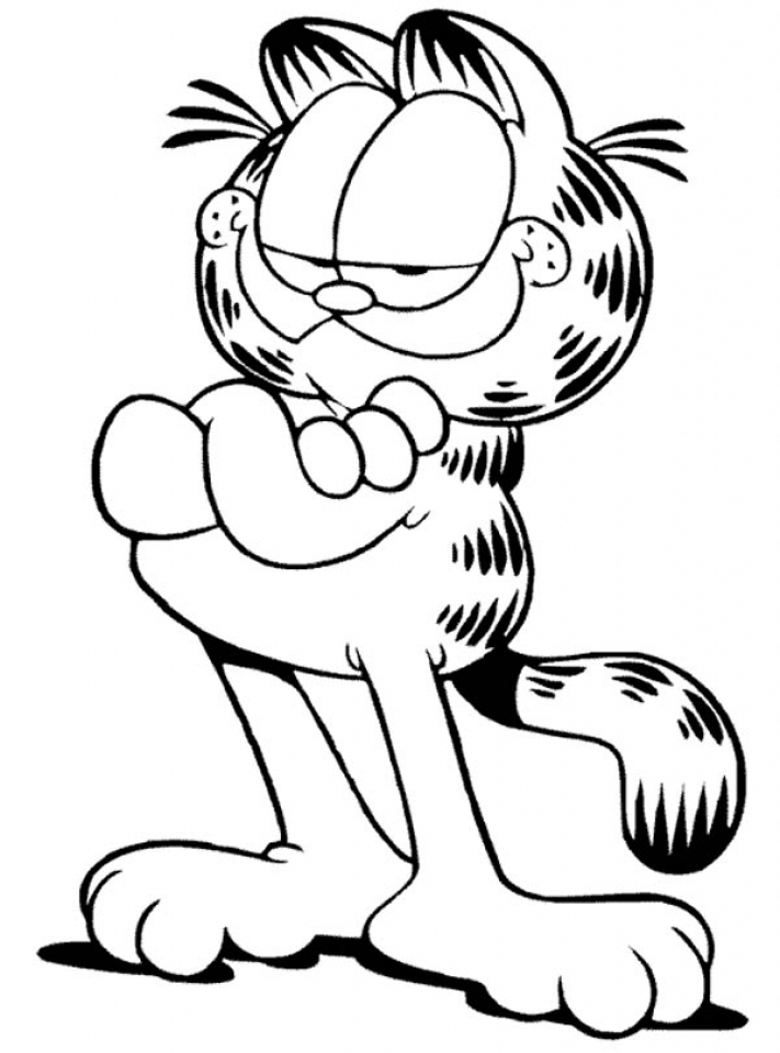 garfield halloween coloring pages - photo #17