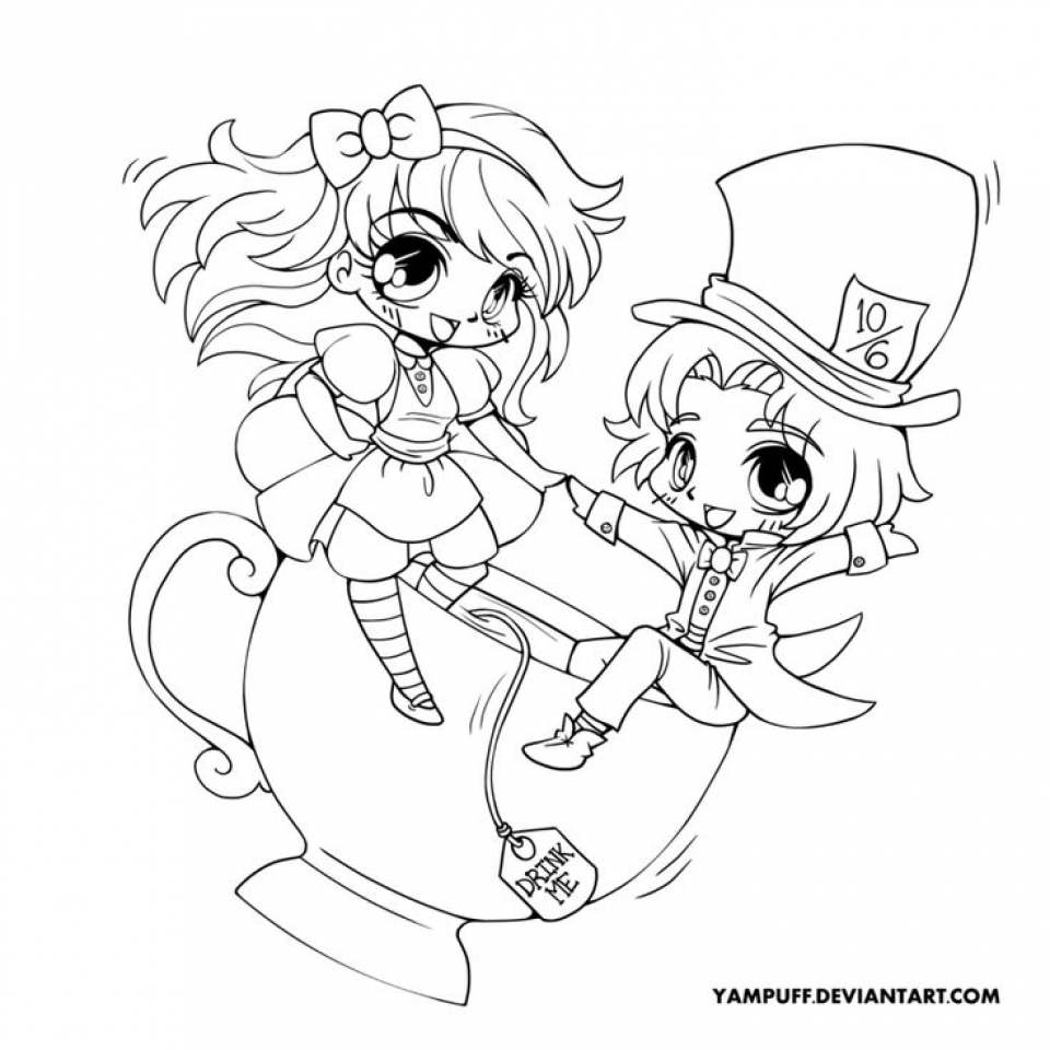 Get This Free Chibi Coloring Pages for Toddlers 4JGO1