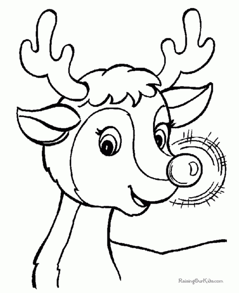 Get This Kids Printable Rudolph Coloring Page Lc75f