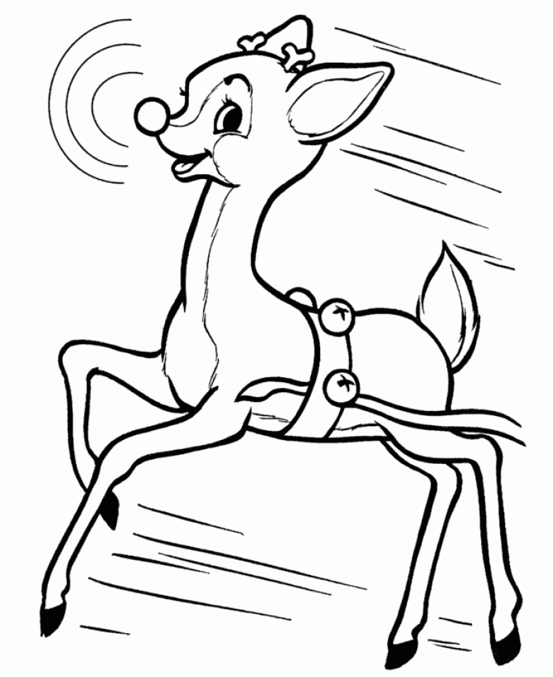 Rudolph Coloring Pages To Print Coloring Pages