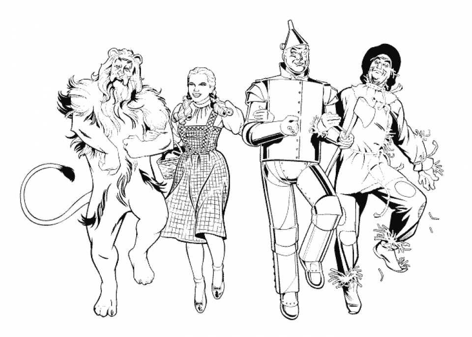 Wizard Oz Coloring Pages Coloring Pages