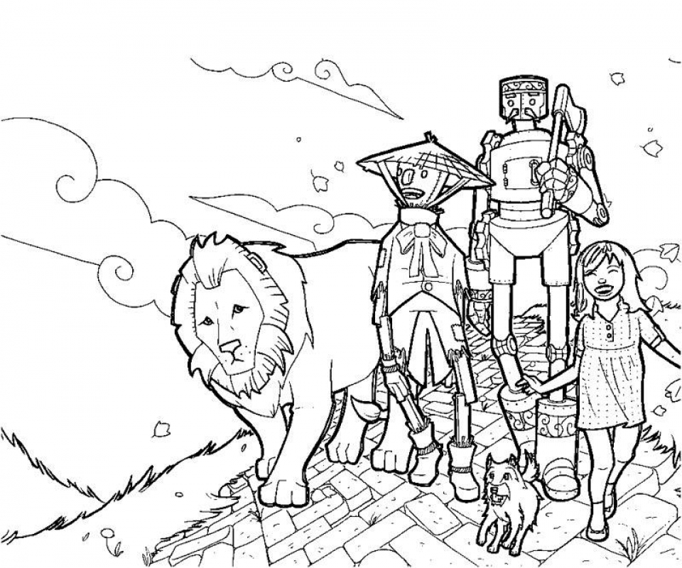  Wizard Of Oz Coloring Pictures 2