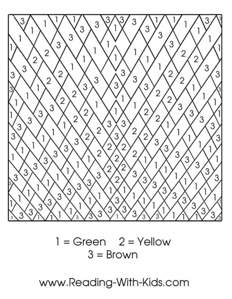 Get This Color By Number Pages Free Printable 9466