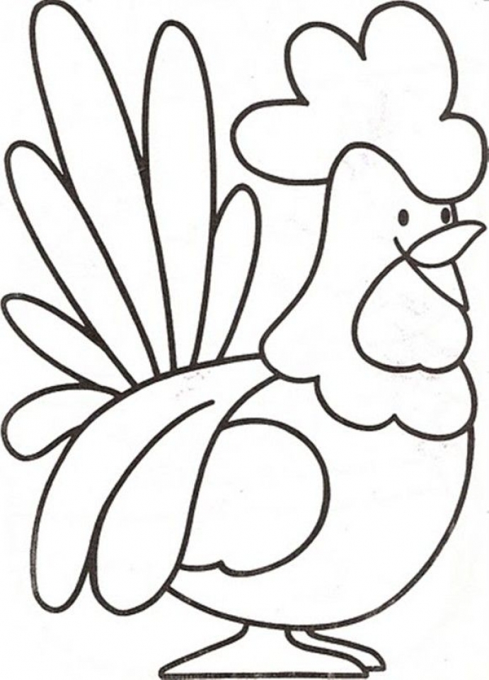 easy farm coloring pages - photo #32