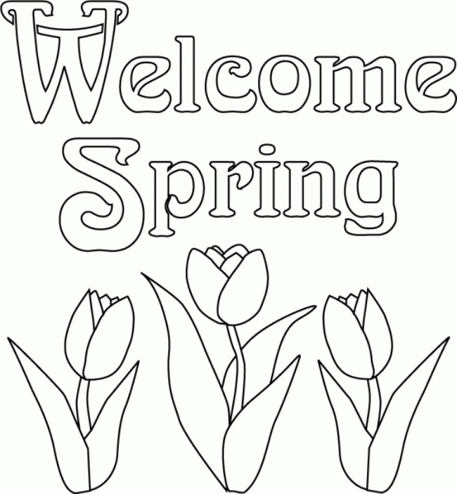 Get This Easy Printable Spring Coloring Pages for Children la4xx