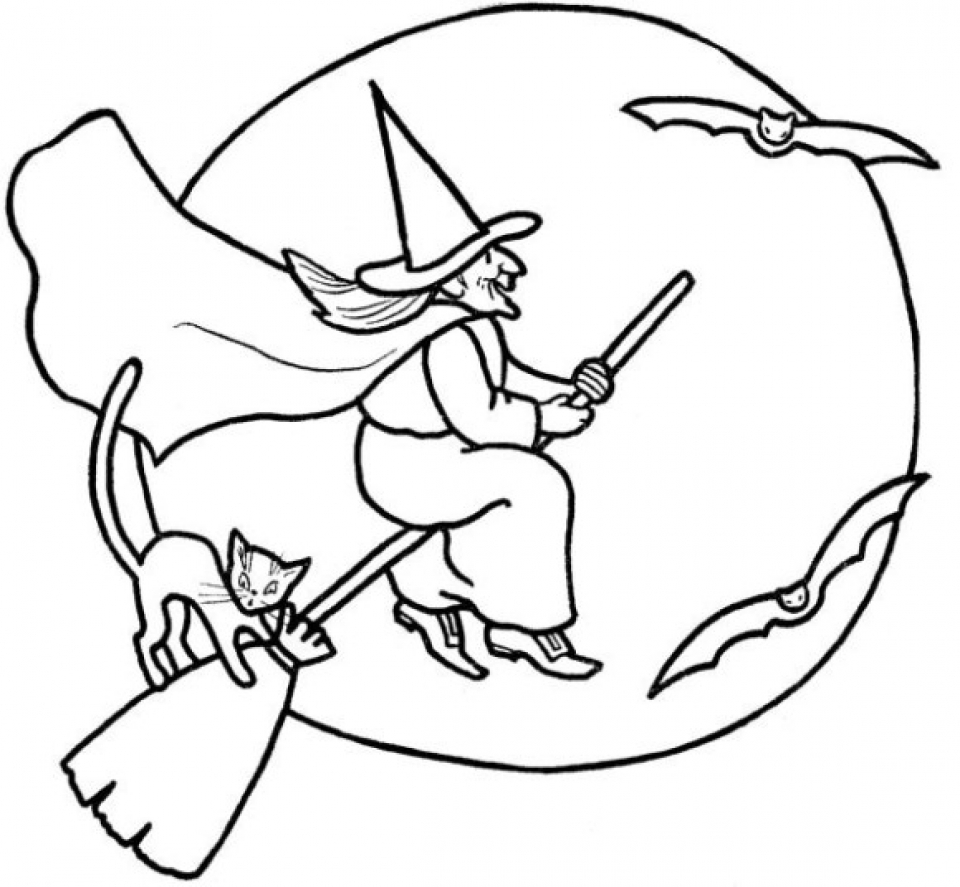 Download Get This Easy Witch Coloring Pages for Preschoolers XoN4i