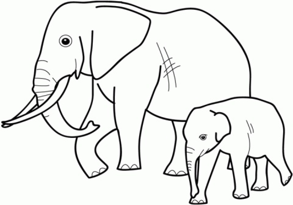 Get This Elephant Coloring Pages for Preschoolers 974256