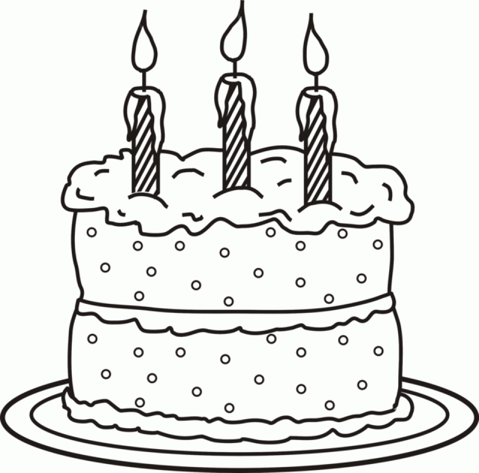 Download 130 Cake Birthday Coloring Pages PNG PDF File