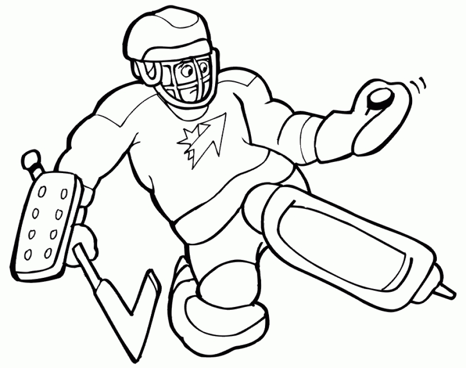 Get This Free Hockey Coloring Pages 46159