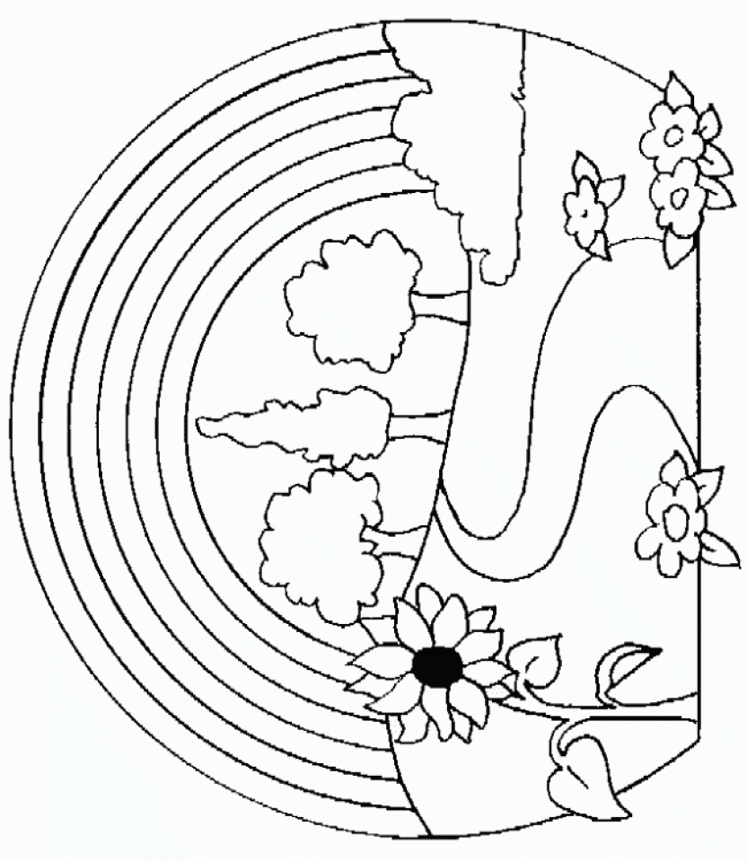 Nature Coloring Pages Preschool