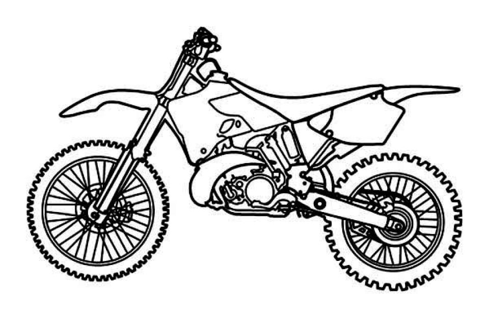 Dirt Bikes Free Coloring Pages
