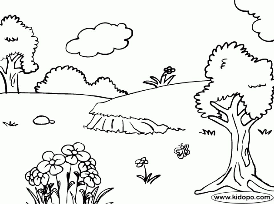 Get This Free Printable Nature Coloring Pages for Kids 5gzkd
